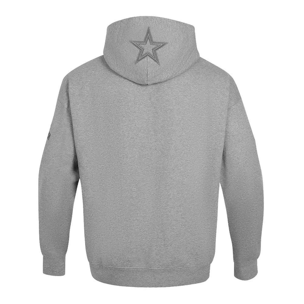 Pro Standard Men's NFL Dallas Cowboys Neutral Drop Shoulder Pullover Hoodie - Dk Grey - DK GREY