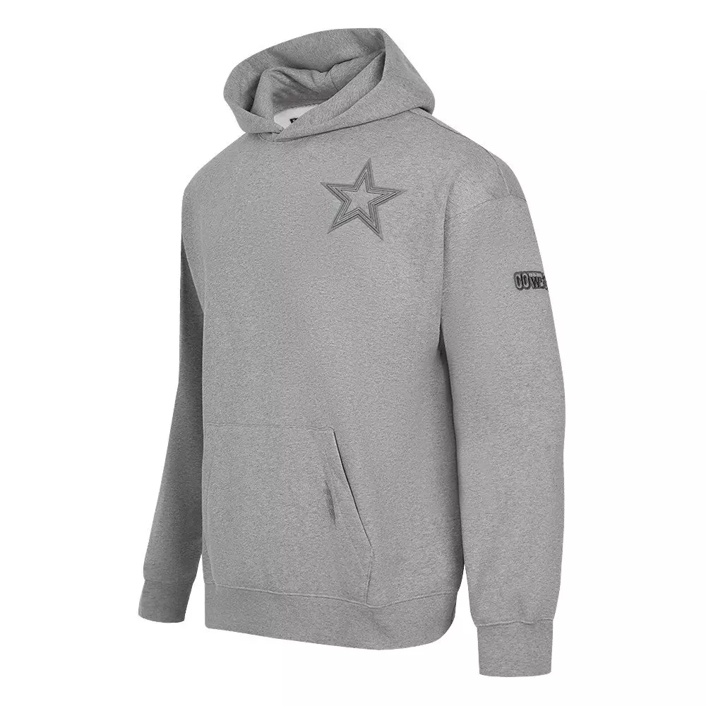 Pro Standard Men's NFL Dallas Cowboys Neutral Drop Shoulder Pullover Hoodie - Dk Grey - DK GREY
