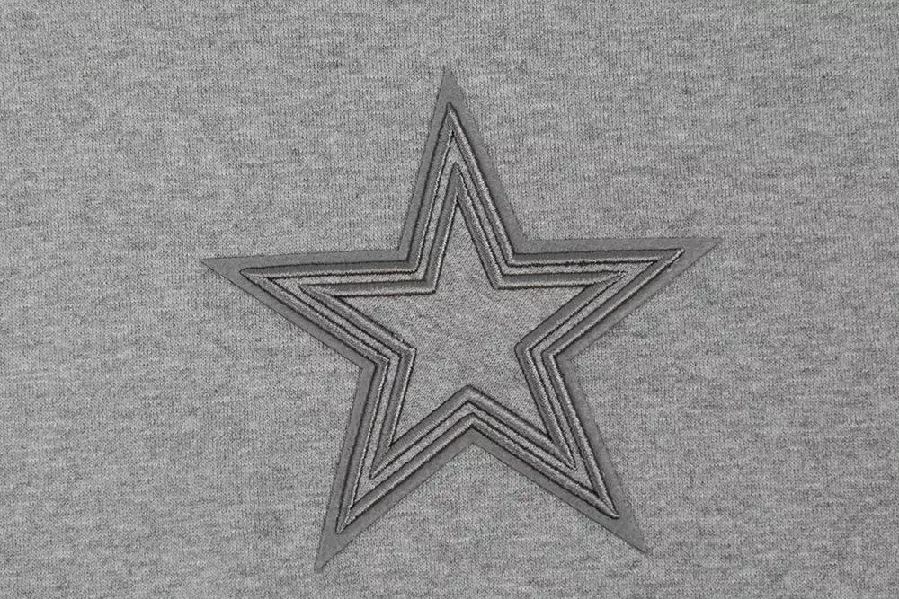 Pro Standard Men's NFL Dallas Cowboys Neutral Drop Shoulder Pullover Hoodie - Dk Grey - DK GREY