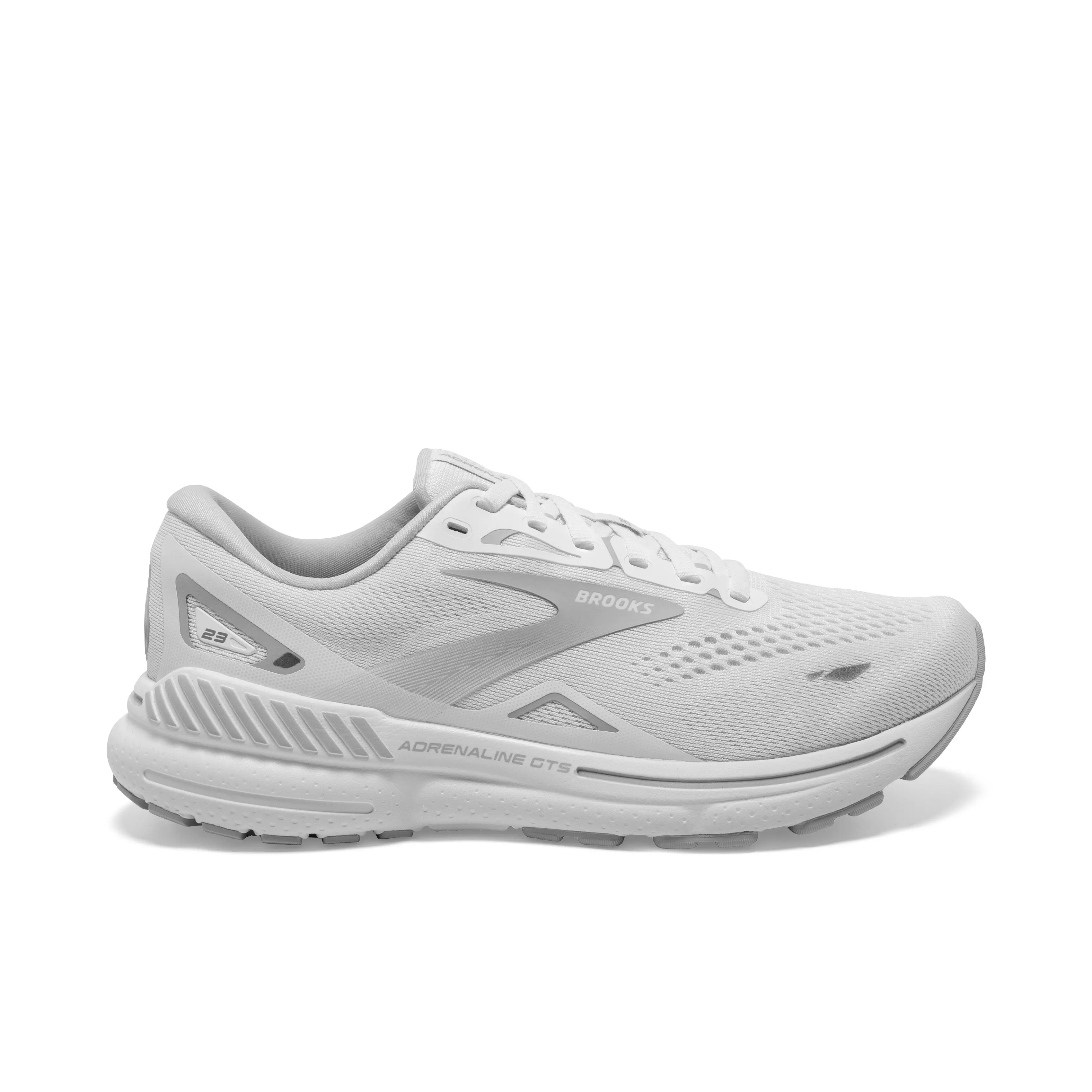 BROOKS ADRENALINE GTS 23 WOMENS WHITE OYSTER SILVER