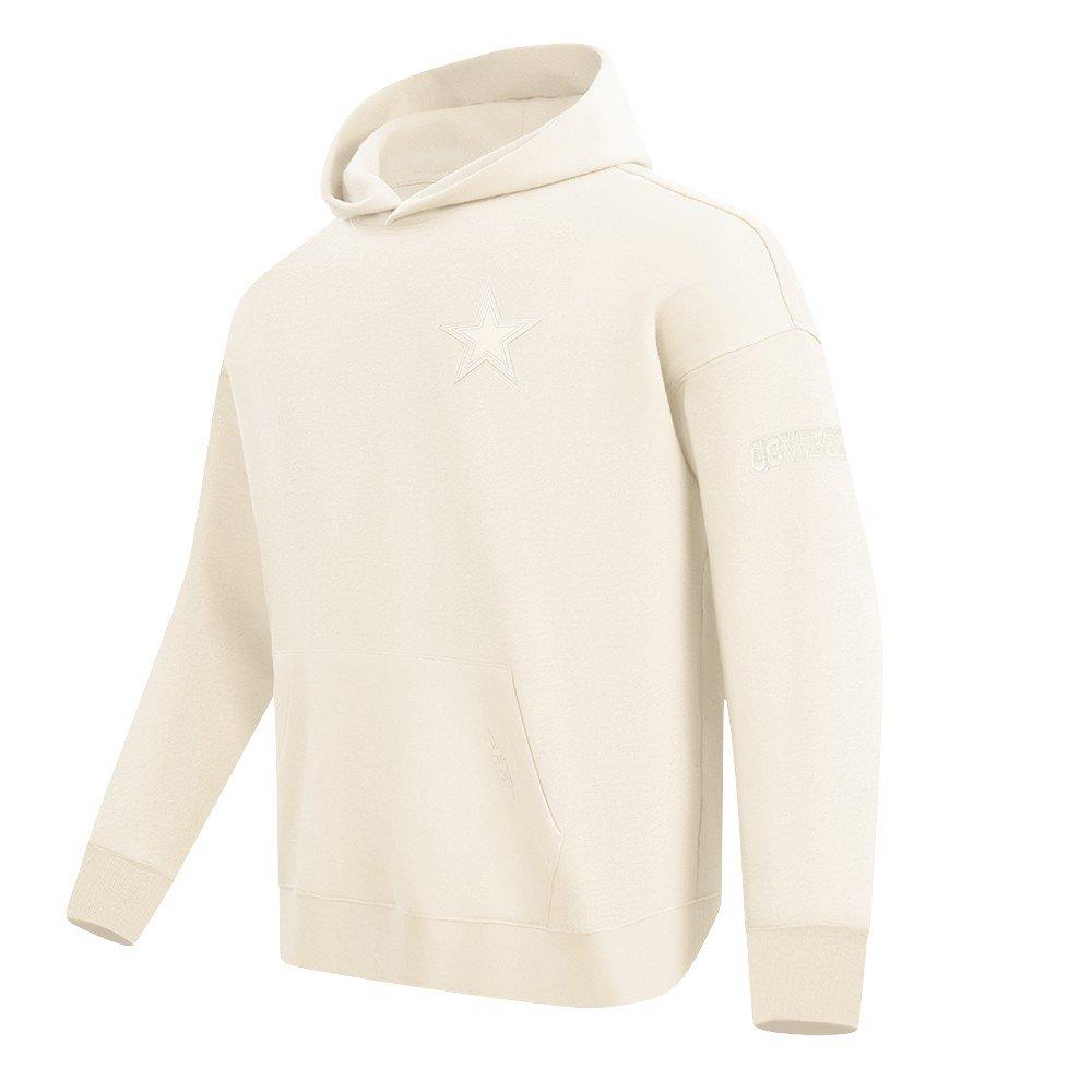 Pro Standard Men's NFL Dallas Cowboys Neutral Drop Shoulder Pullover Hoodie - Eggshell - EGGSHELL
