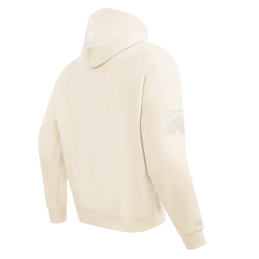 Pro Standard Men's NFL Dallas Cowboys Neutral Drop Shoulder Pullover Hoodie - Eggshell - EGGSHELL