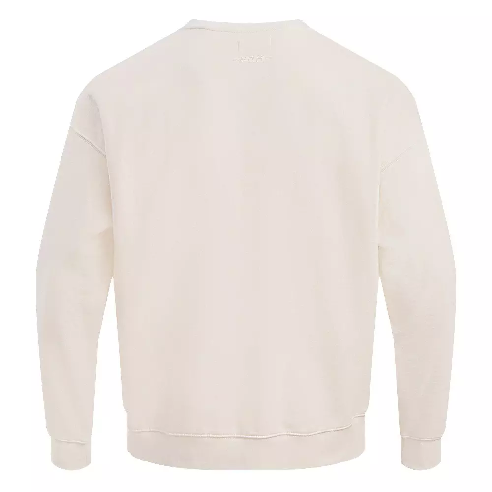 Pro Standard Men's NFL Dallas Cowboys Neutral Drop Shoulder Fleece Crewneck Sweatshirt - Eggshell - EGGSHELL