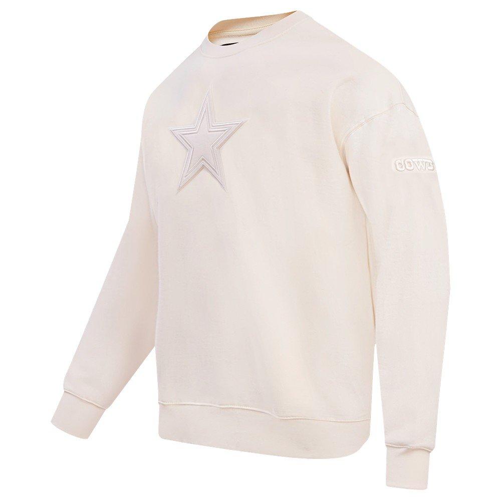 Pro Standard Men's NFL Dallas Cowboys Neutral Drop Shoulder Fleece Crewneck Sweatshirt - Eggshell - EGGSHELL