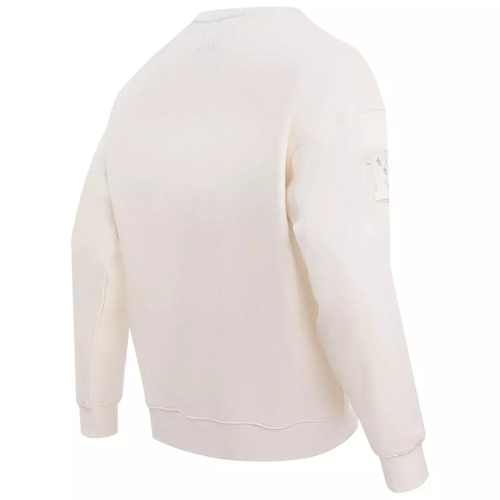 Pro Standard Men's NFL Dallas Cowboys Neutral Drop Shoulder Fleece Crewneck Sweatshirt - Eggshell - EGGSHELL