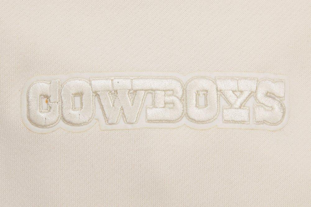 Pro Standard Men's NFL Dallas Cowboys Neutral Drop Shoulder Fleece Crewneck Sweatshirt - Eggshell - EGGSHELL