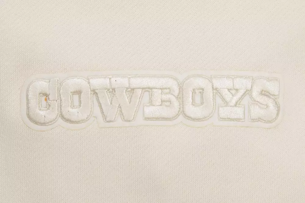 Pro Standard Men's NFL Dallas Cowboys Neutral Drop Shoulder Fleece Crewneck Sweatshirt - Eggshell - EGGSHELL
