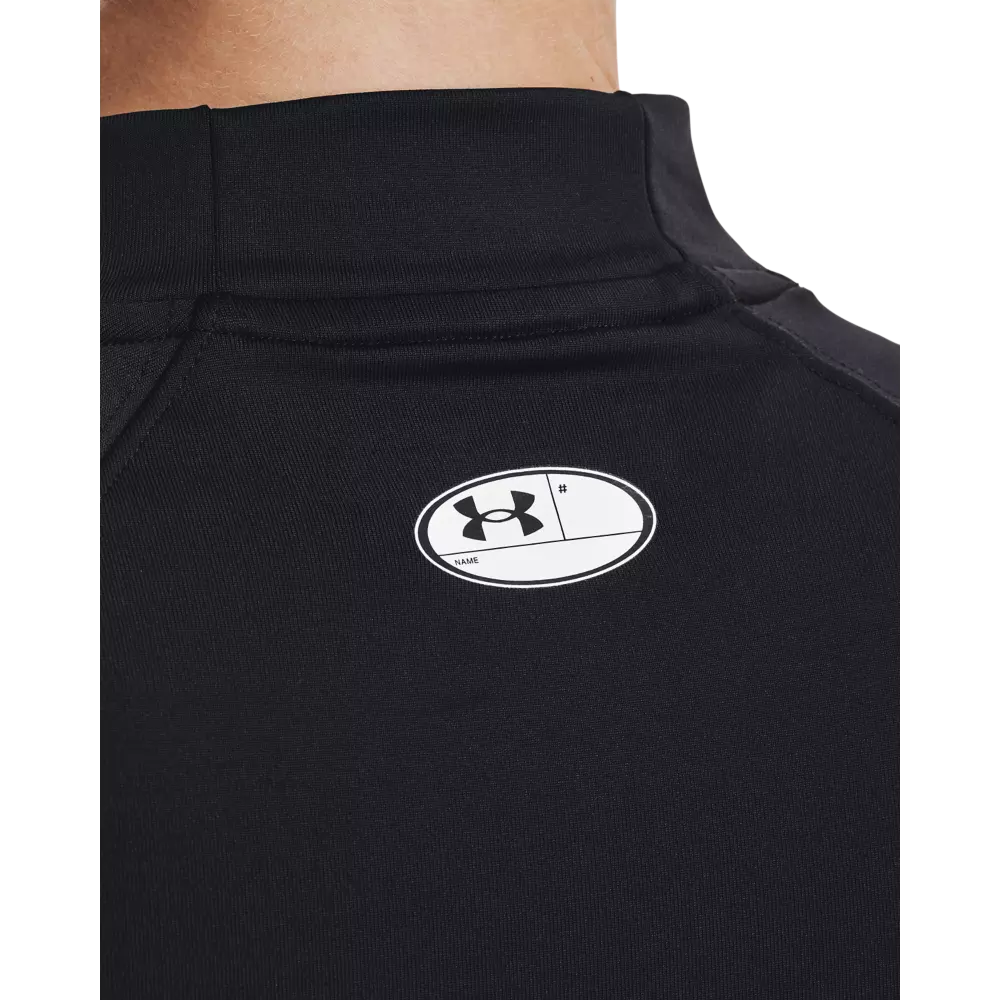 Under Armour Women's Authentic Mock Top - BLACK/WHITE