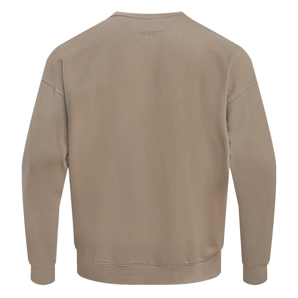 Pro Standard Men's NFL Dallas Cowboys Neutral Drop Shoulder Fleece Crewneck Sweatshirt - Taupe - TAUPE