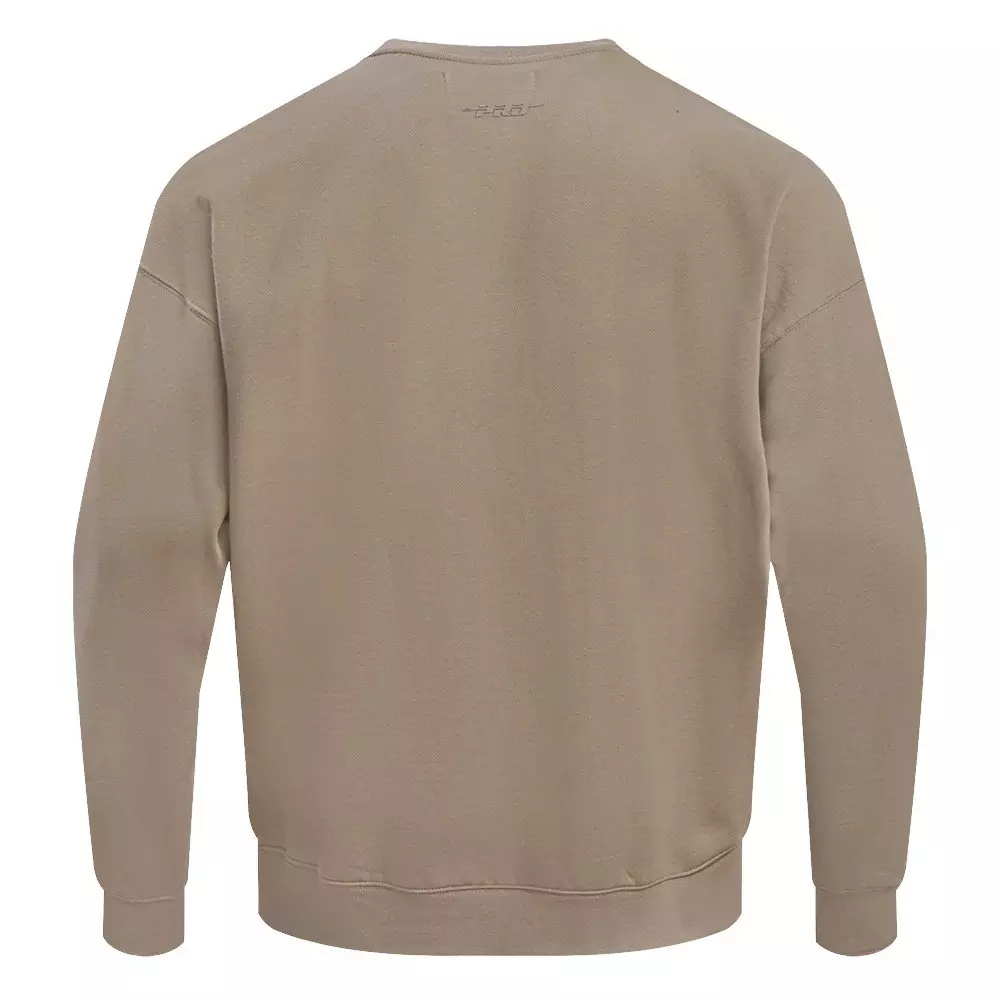 Pro Standard Men's NFL Dallas Cowboys Neutral Drop Shoulder Fleece Crewneck Sweatshirt - Taupe - TAUPE