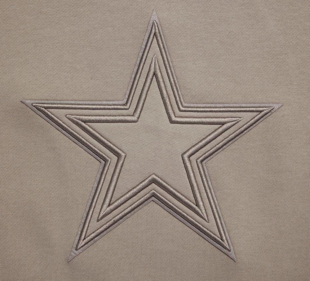 Pro Standard Men's NFL Dallas Cowboys Neutral Drop Shoulder Fleece Crewneck Sweatshirt - Taupe - TAUPE