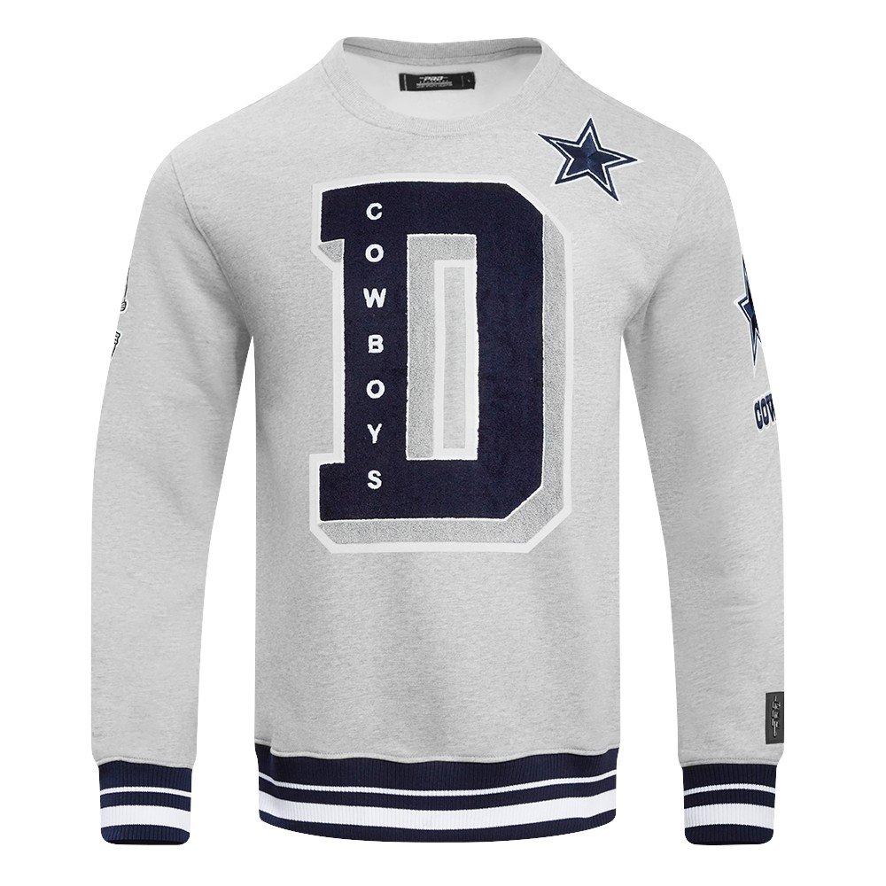Pro Standard Men's NFL Dallas Cowboys Mashup Rib Crewneck Sweatshirt - Grey - GREY