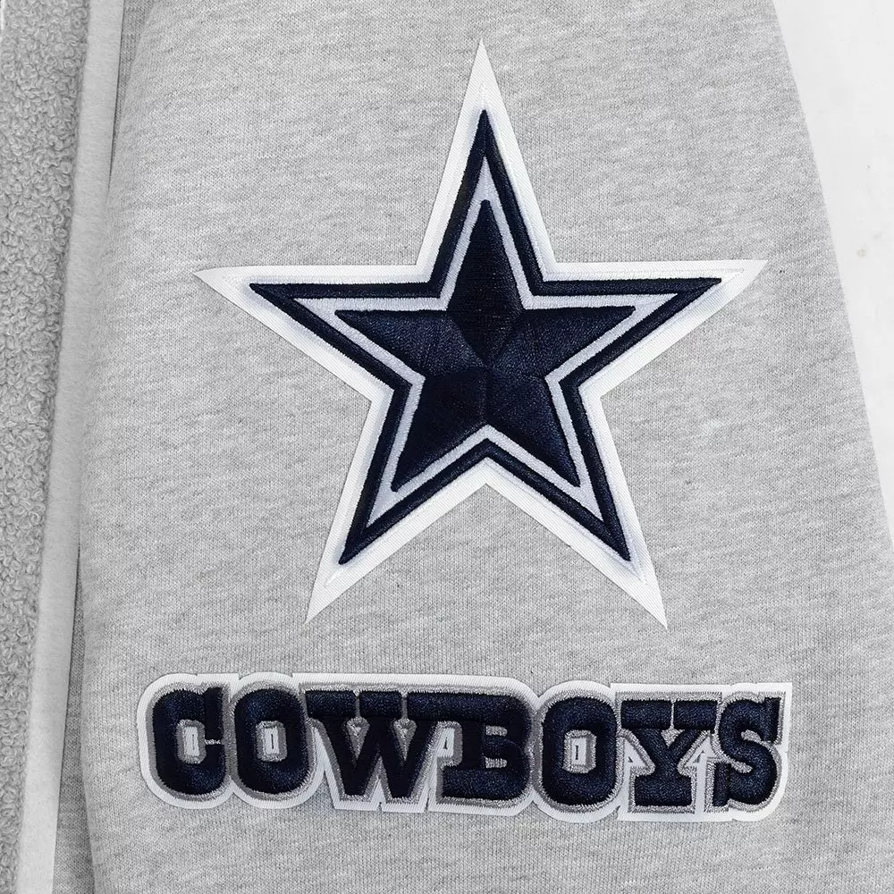 Pro Standard Men's NFL Dallas Cowboys Mashup Rib Crewneck Sweatshirt - Grey - GREY