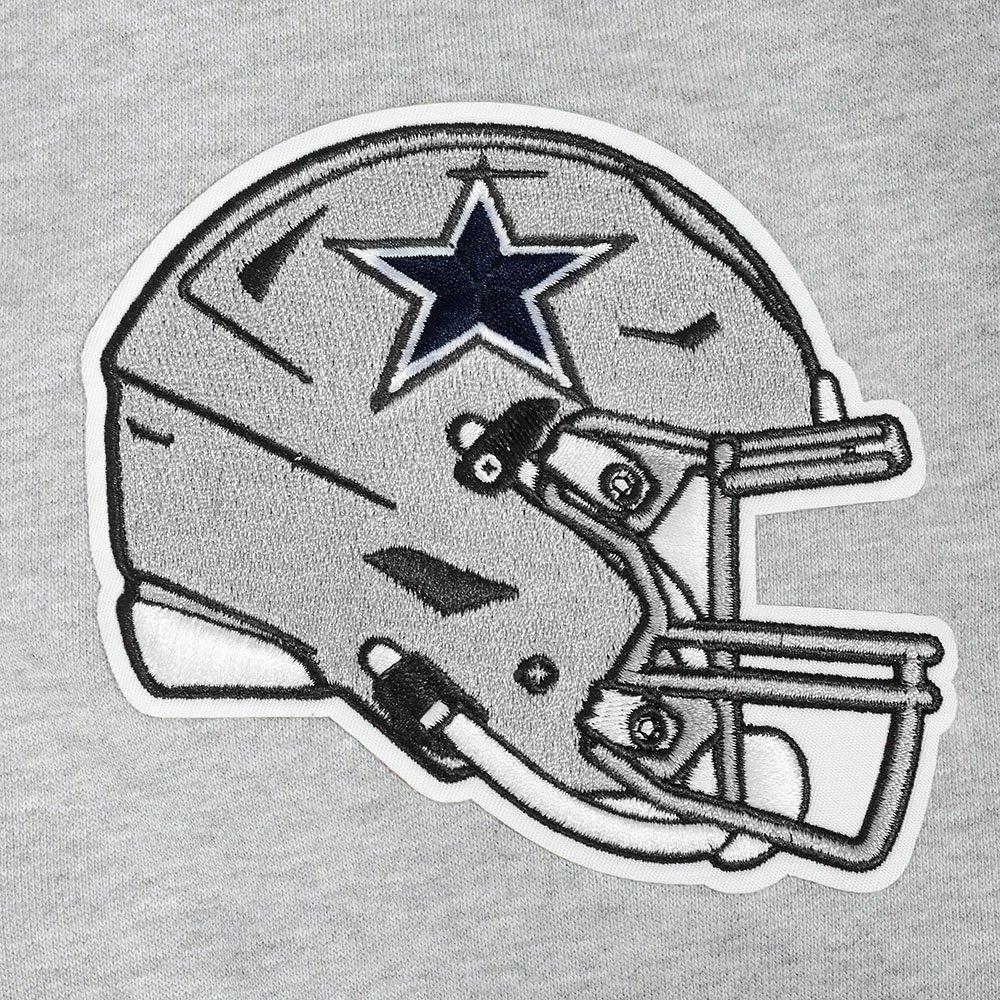 Pro Standard Men's NFL Dallas Cowboys Mashup Rib Crewneck Sweatshirt - Grey - GREY