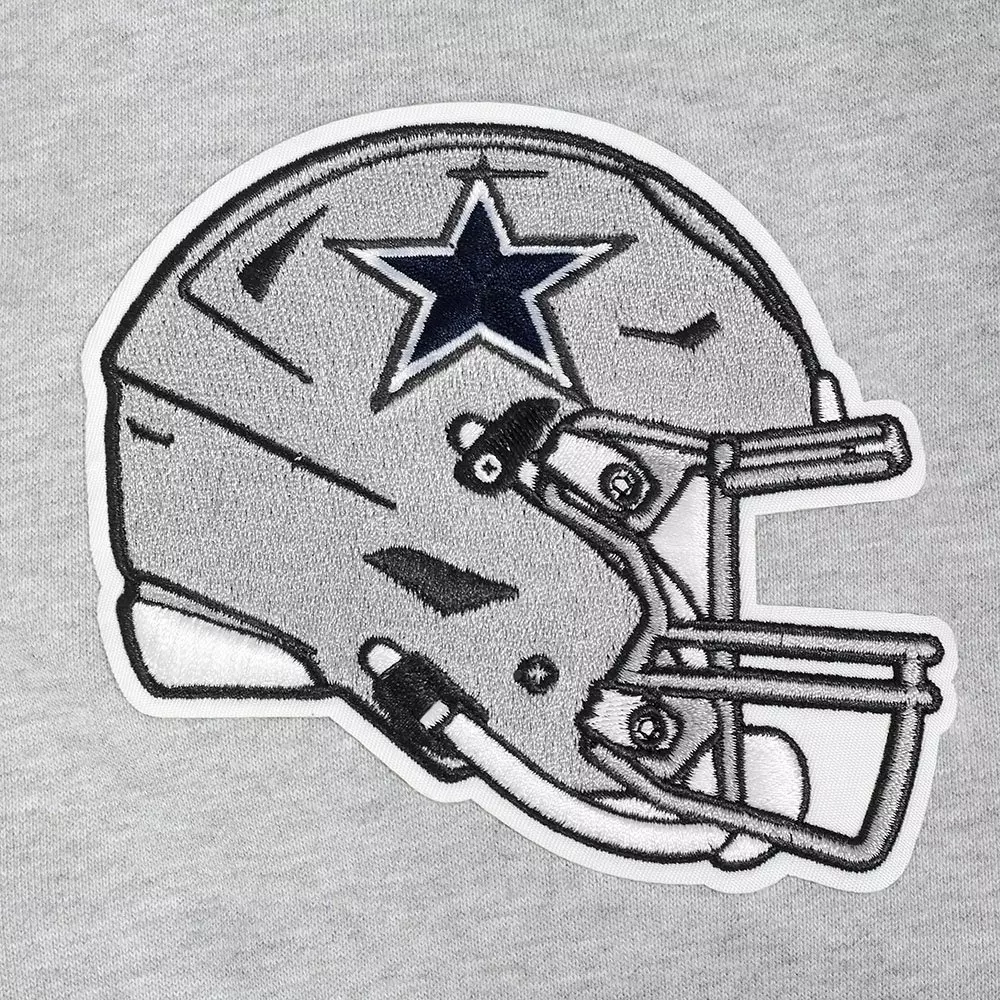 Pro Standard Men's NFL Dallas Cowboys Mashup Rib Crewneck Sweatshirt - Grey - GREY