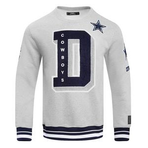 Pro Standard Men's NFL Dallas Cowboys Mashup Rib Crewneck Sweatshirt - Grey - GREY