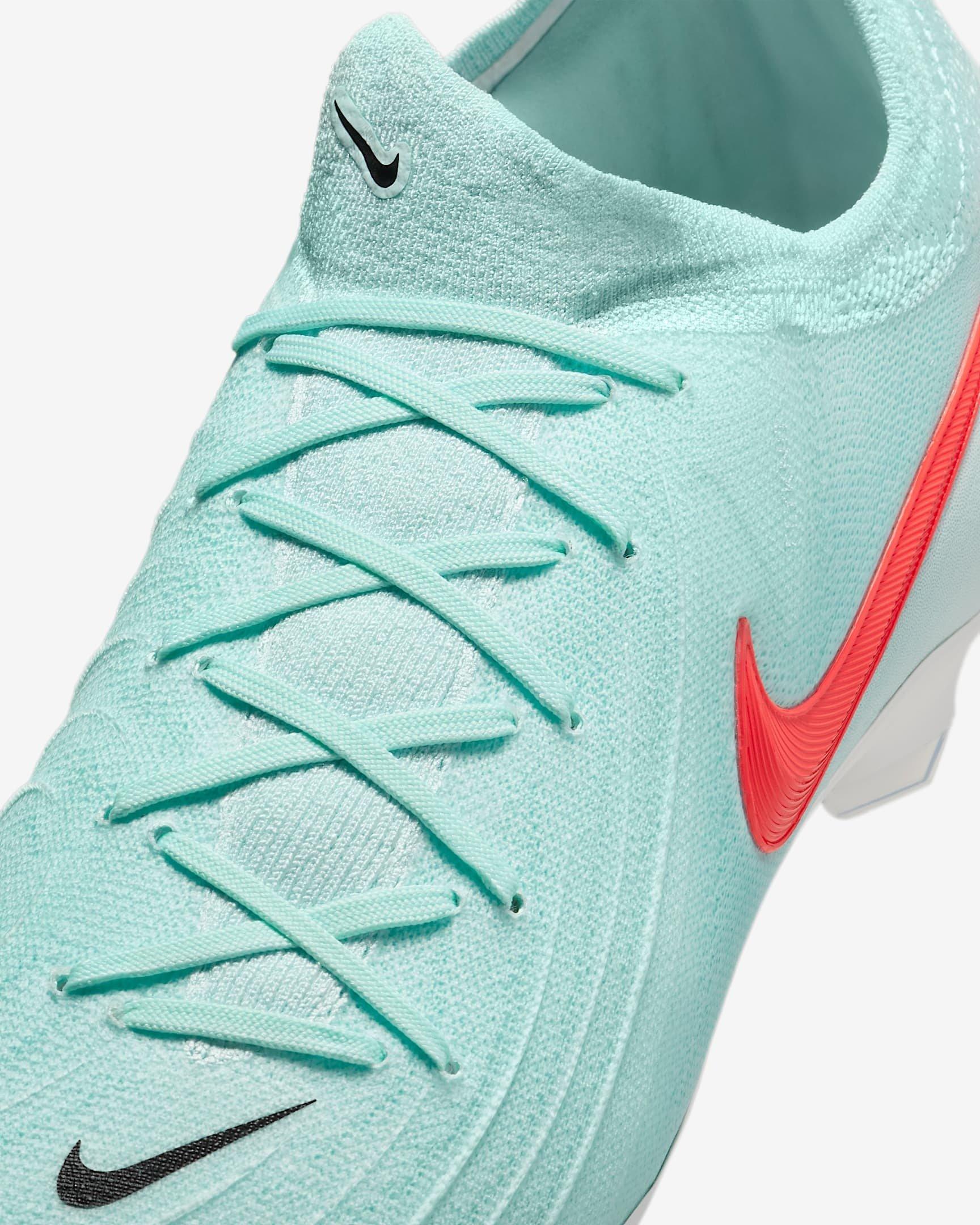 Nike Phantom GX 2 Pro FG "Mint/Off Noir/Atomic Red" Men's Soccer Cleat - MINT/OFF NOIR/RED Thumbnail View 6