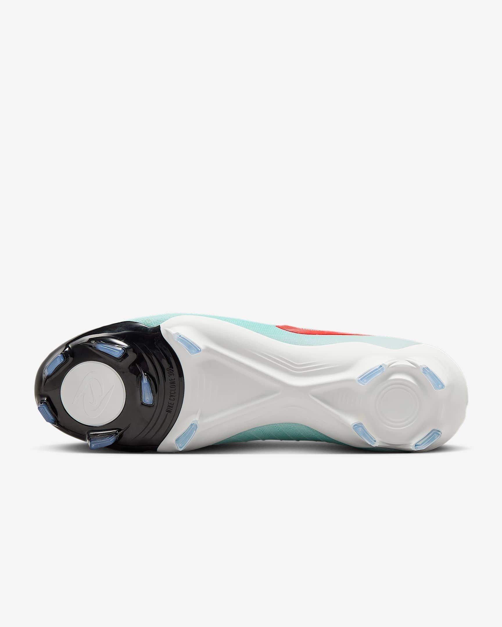 Nike Phantom GX 2 Pro FG "Mint/Off Noir/Atomic Red" Men's Soccer Cleat - MINT/OFF NOIR/RED Thumbnail View 9