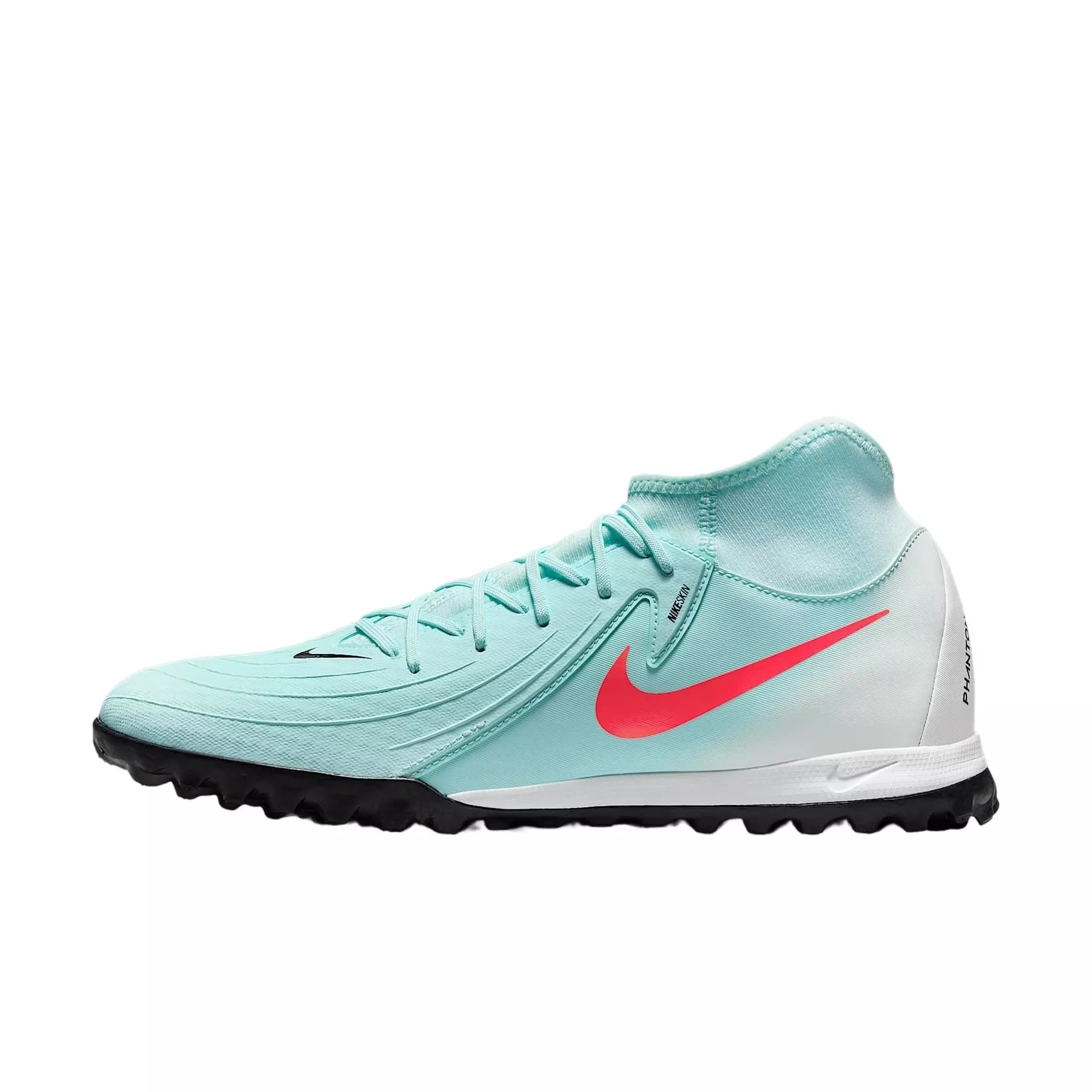 Nike Phantom Luna 2 Academy Turf "Mint/Off Noir/Atomic Red" Men's Soccer Shoe - MINT/OFF NOIR/RED