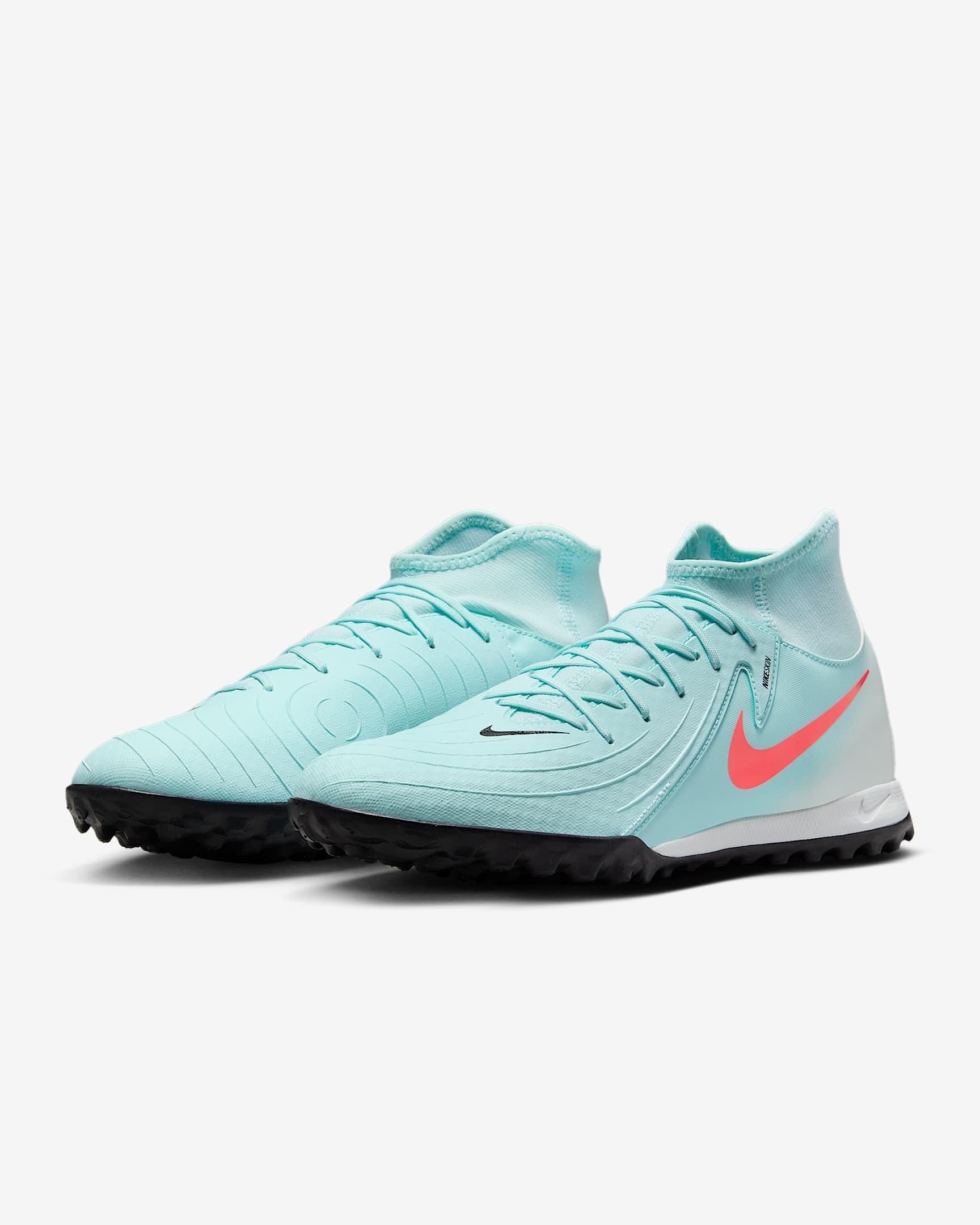 Nike Phantom Luna 2 Academy Turf "Mint/Off Noir/Atomic Red" Men's Soccer Shoe - MINT/OFF NOIR/RED Thumbnail View 4