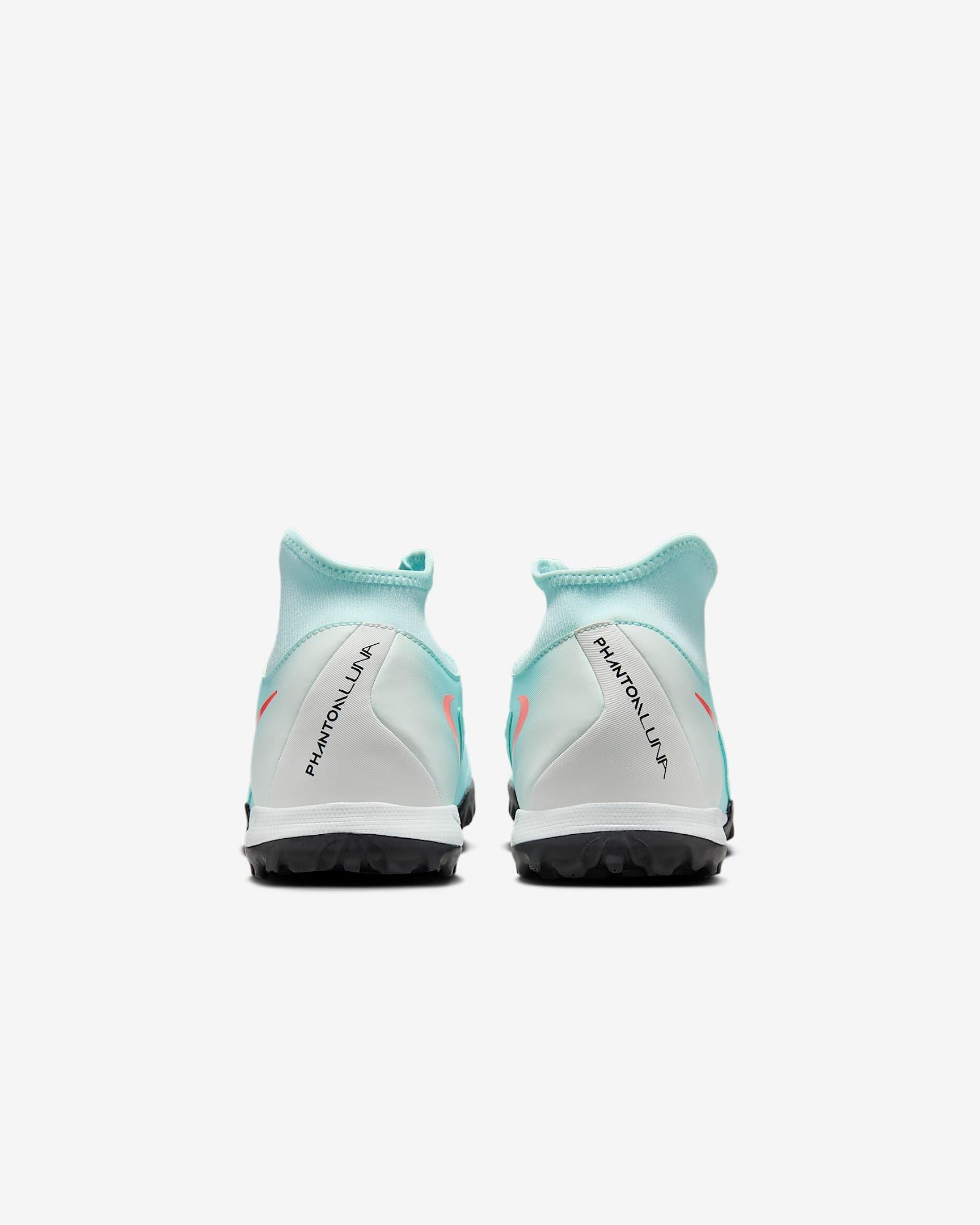 Nike Phantom Luna 2 Academy Turf "Mint/Off Noir/Atomic Red" Men's Soccer Shoe - MINT/OFF NOIR/RED Thumbnail View 5