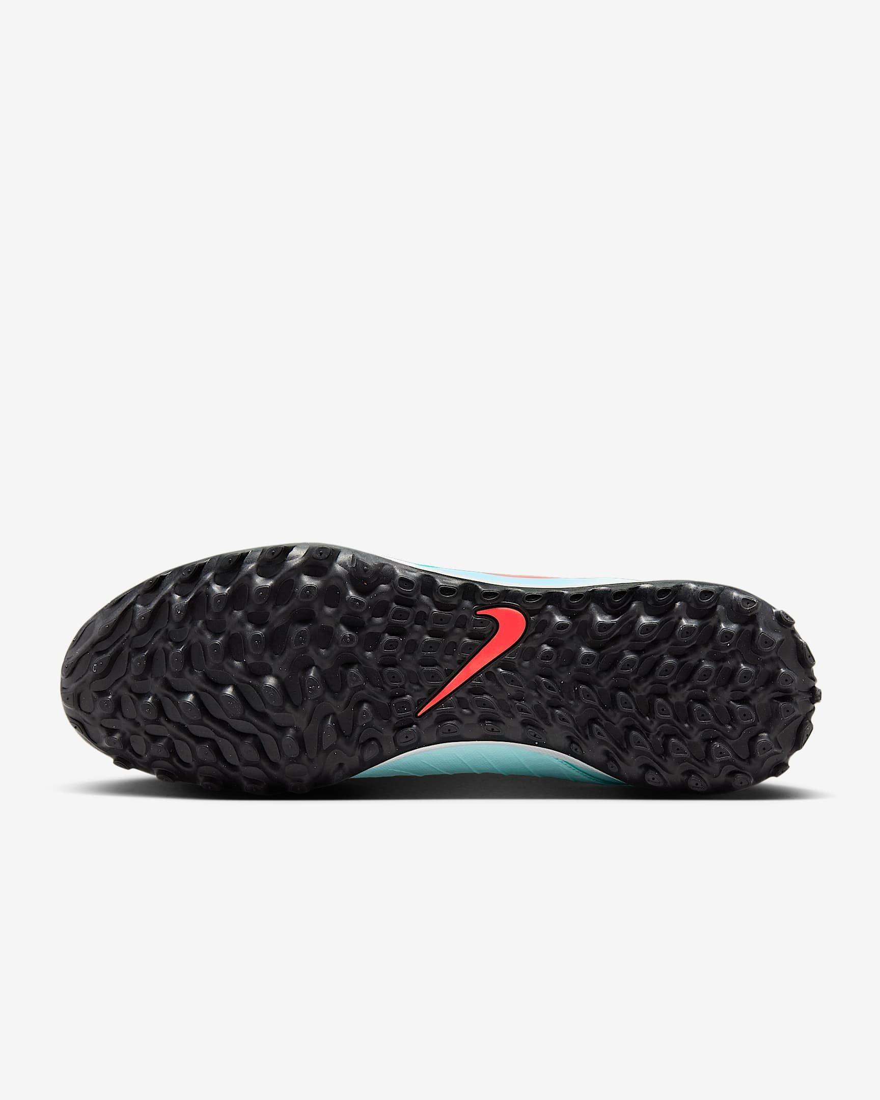 Nike Phantom Luna 2 Academy Turf "Mint/Off Noir/Atomic Red" Men's Soccer Shoe - MINT/OFF NOIR/RED Thumbnail View 8