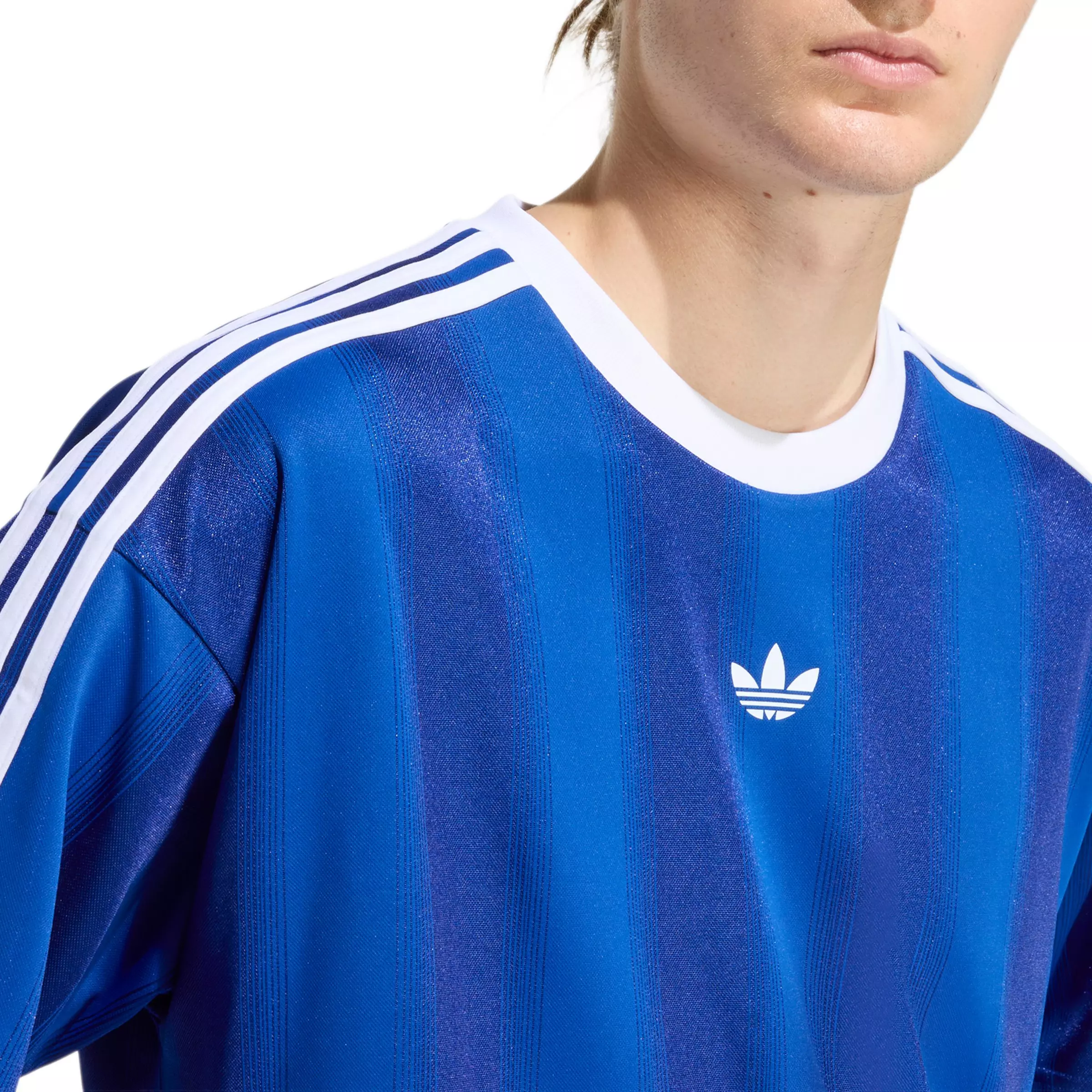 adidas Originals Men's Adicolor Jacquard Jersey -Royal - ROYAL