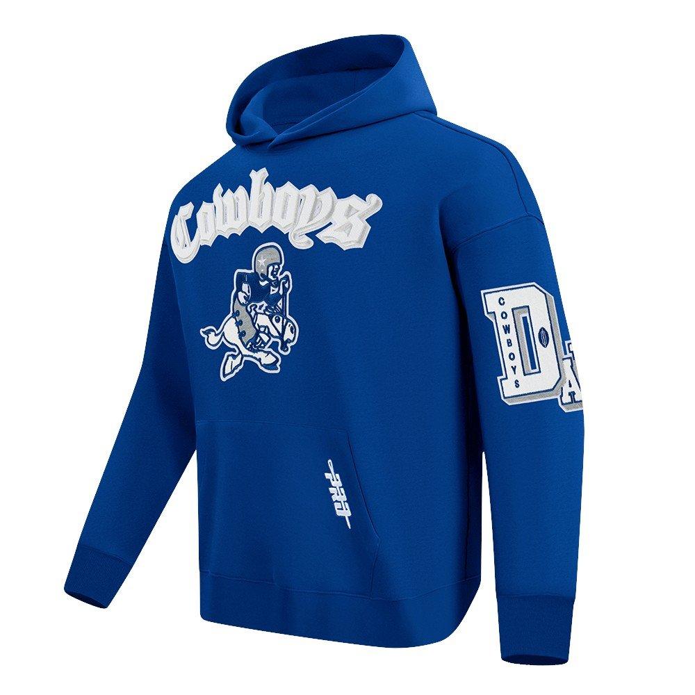 Pro Standard Men's NFL Dallas Cowboys Best Of Drop Shoulder PO Hoodie - Blue - BLUE