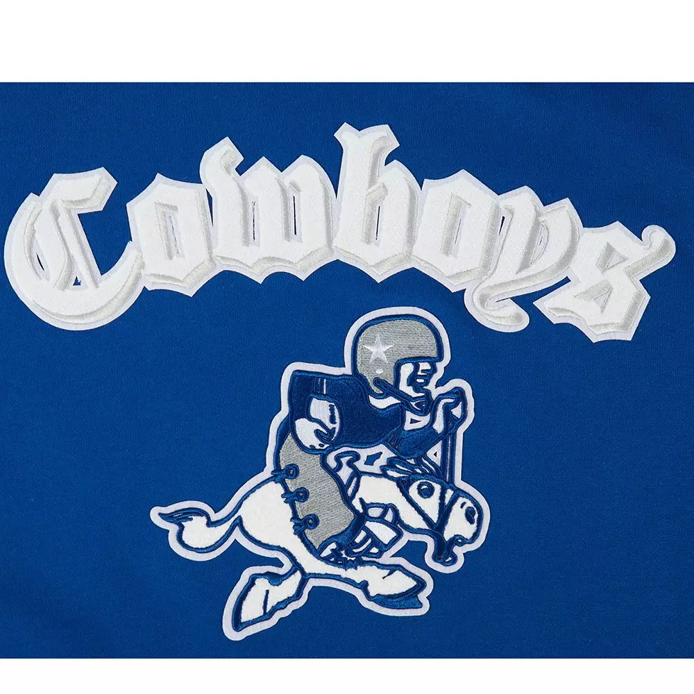 Pro Standard Men's NFL Dallas Cowboys Best Of Drop Shoulder PO Hoodie - Blue - BLUE