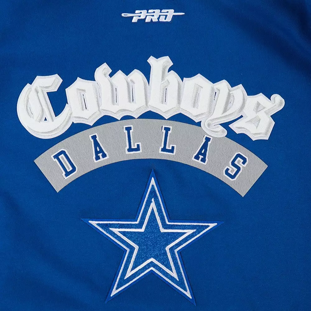 Pro Standard Men's NFL Dallas Cowboys Best Of Drop Shoulder PO Hoodie - Blue - BLUE
