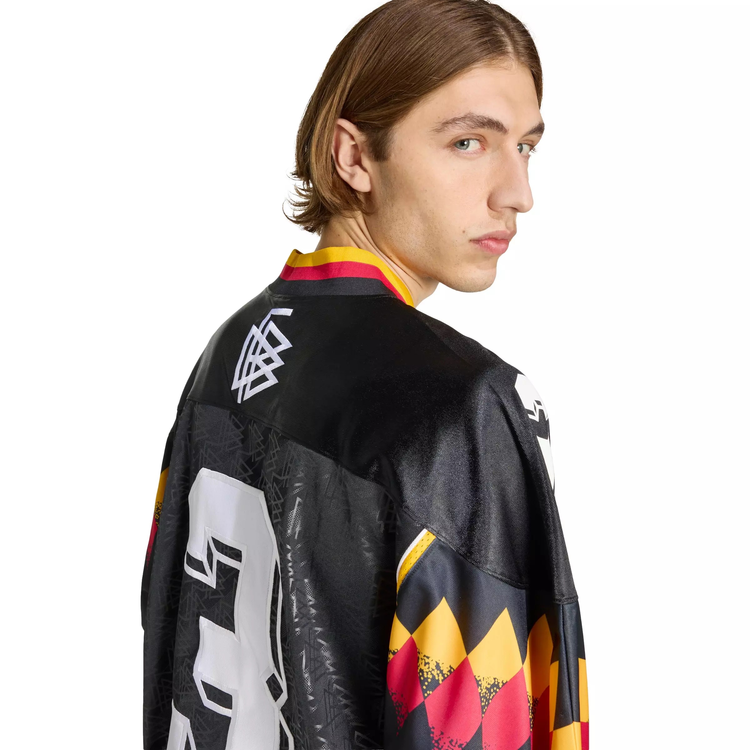adidas Originals Men's Bringbacks Remixed Germany Jersey - Black - BLACK