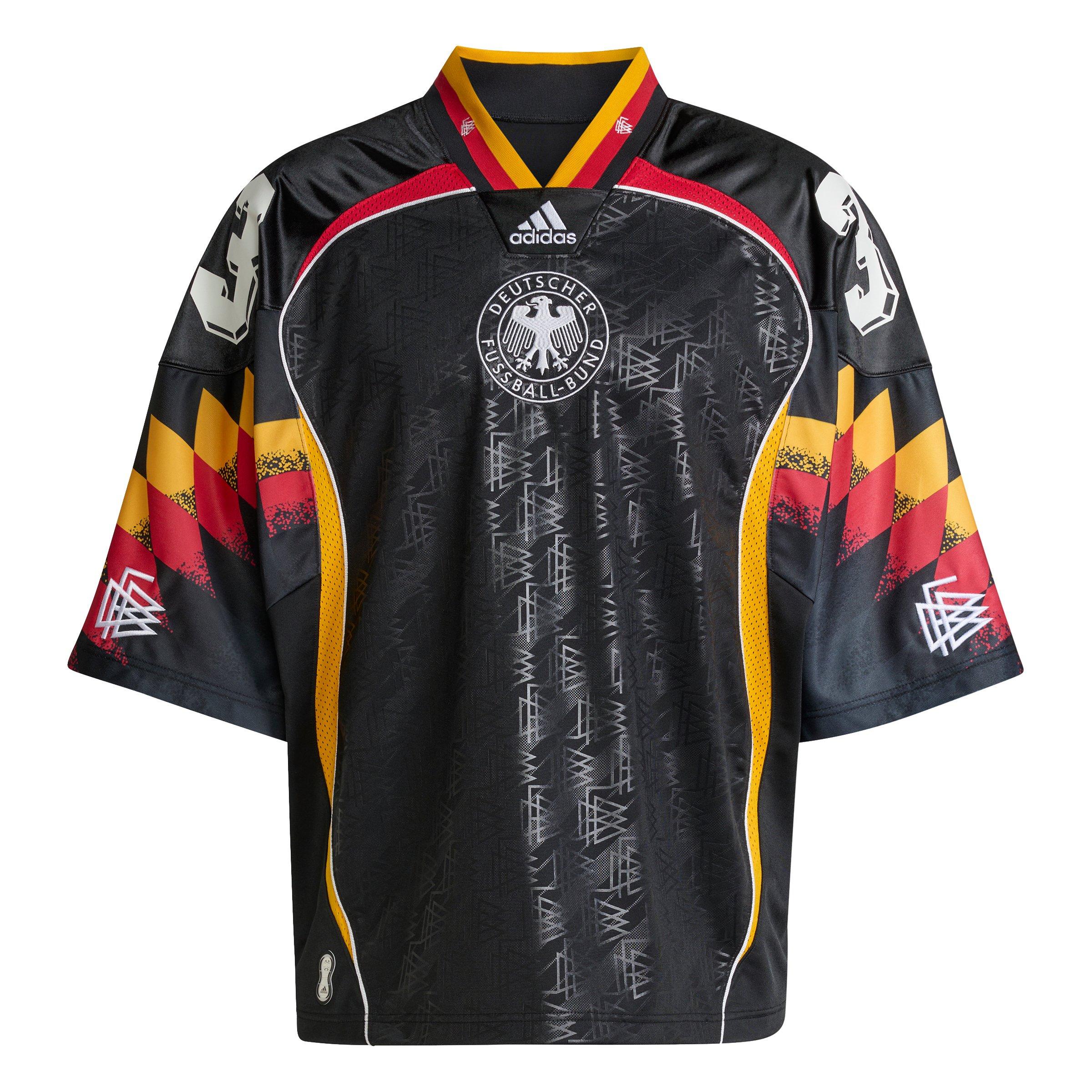 adidas Originals Men's Bringbacks Remixed Germany Jersey - Black - BLACK Thumbnail View 6