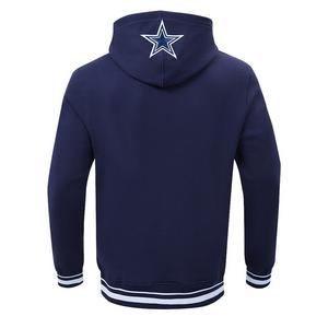 Pro Standard Men's NFL Dallas Cowboys Script Tail Rib Fleece Pullover Hoodie - Navy - NAVY