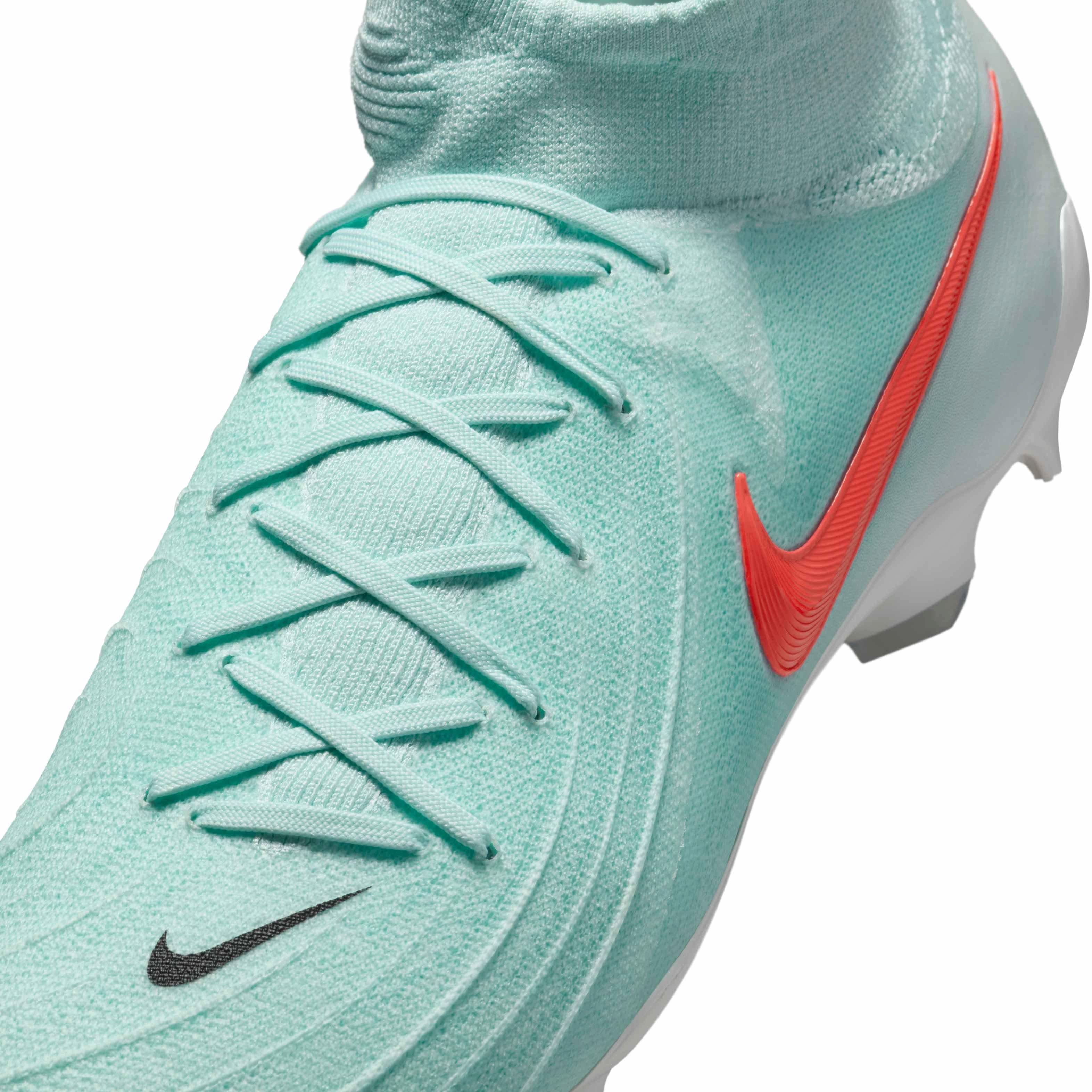 Nike Phantom Luna 2 Pro FG "Mint/Off Noir/Atomic Red" Men's Soccer Cleat - MINT/OFF NOIR/RED Thumbnail View 8