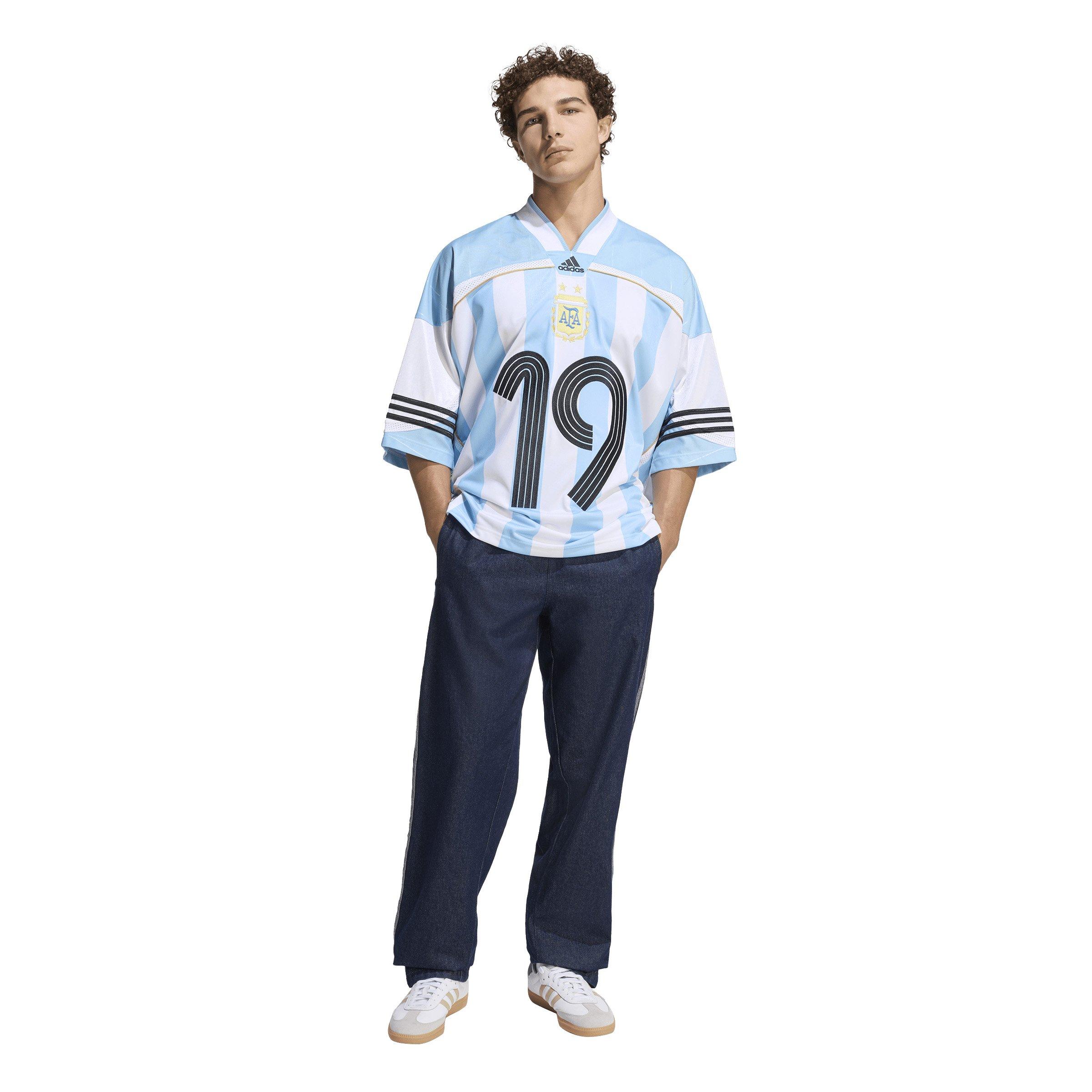 adidas Originals Men's Bringbacks Remixed Argentina Jersey - Lt Blue - LT BLUE Thumbnail View 5