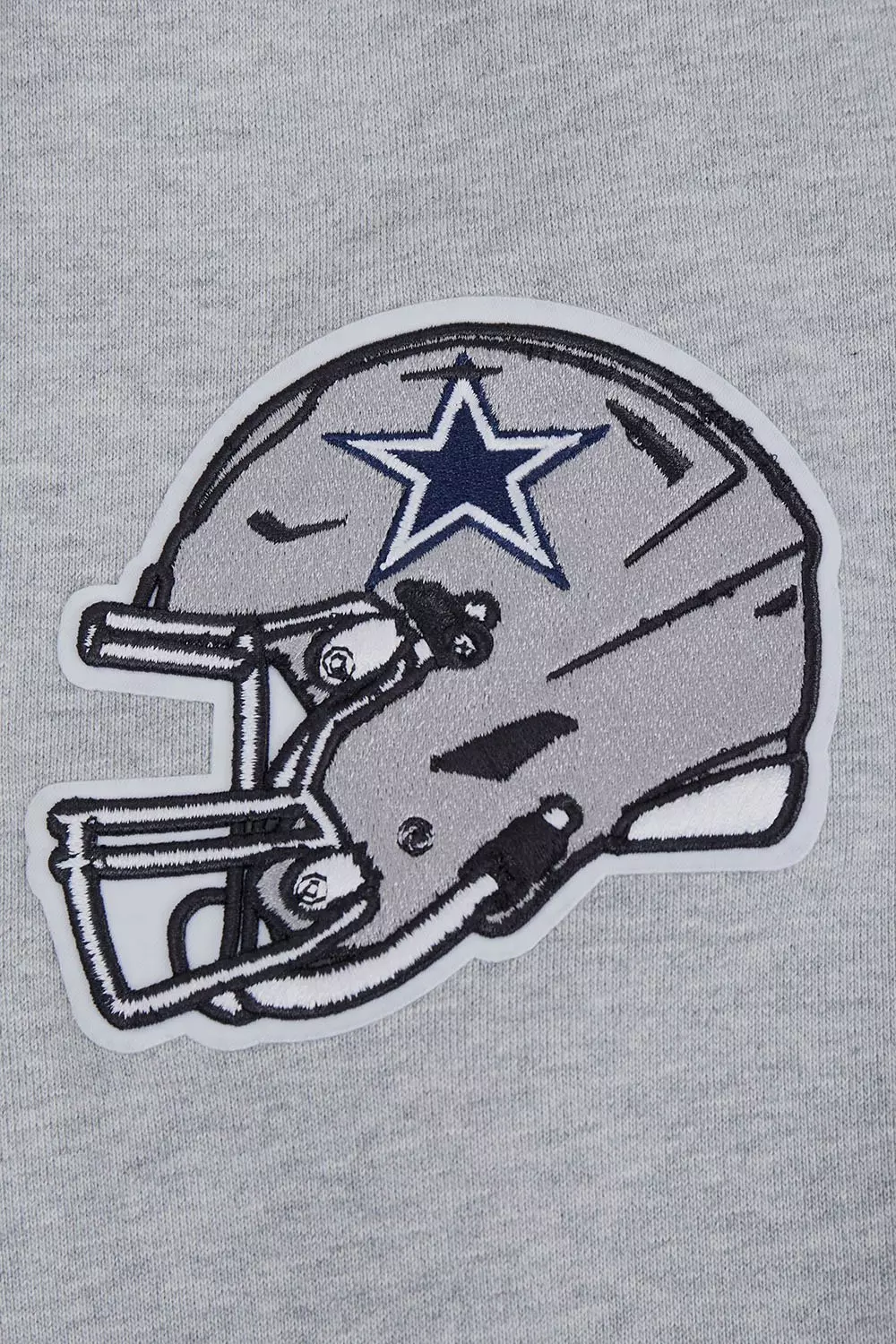 Pro Standard Men's NFL Dallas Cowboys Script Tail Rib Fleece Pullover Hoodie - Grey/Navy - GREY/NAVY