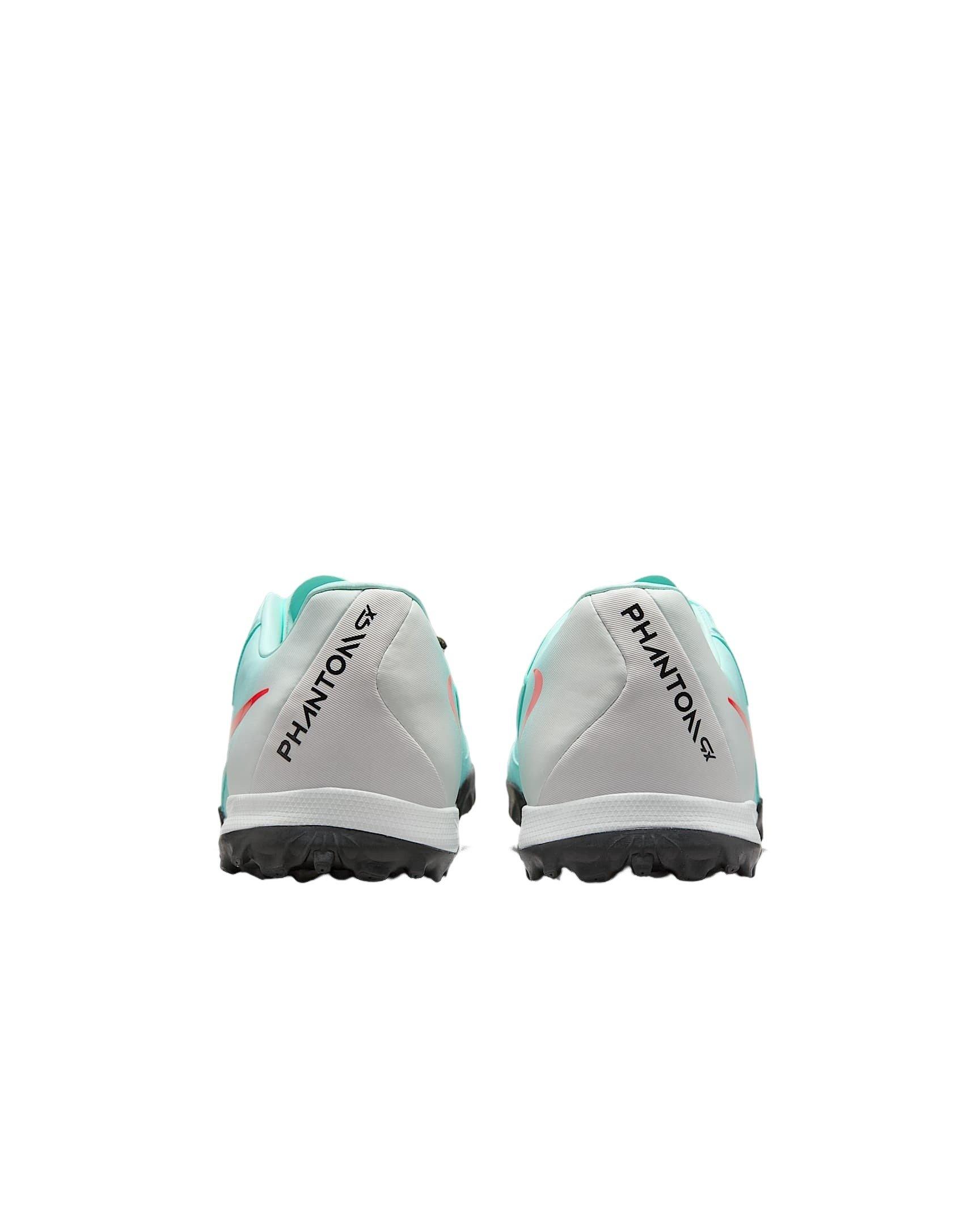 Nike Phantom GX 2 Academy Turf "Mint/Off-Noir/Atomic Red" Men's Soccer Shoe - MINT/WHITE/RED Thumbnail View 5