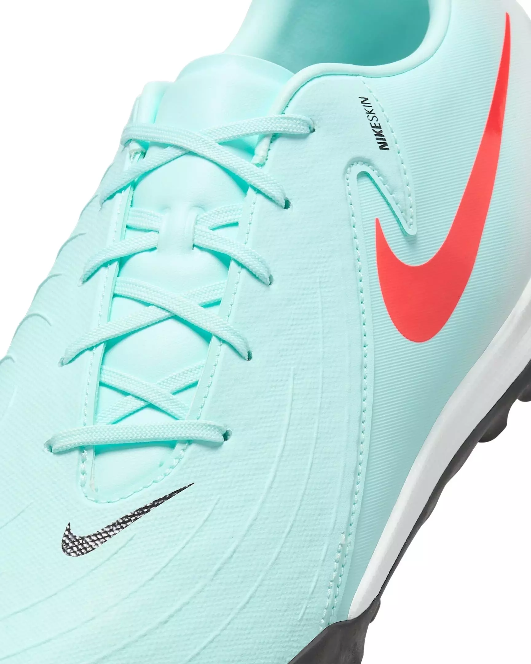 Nike Phantom GX 2 Academy Turf "Mint/Off-Noir/Atomic Red" Men's Soccer Shoe - MINT/WHITE/RED