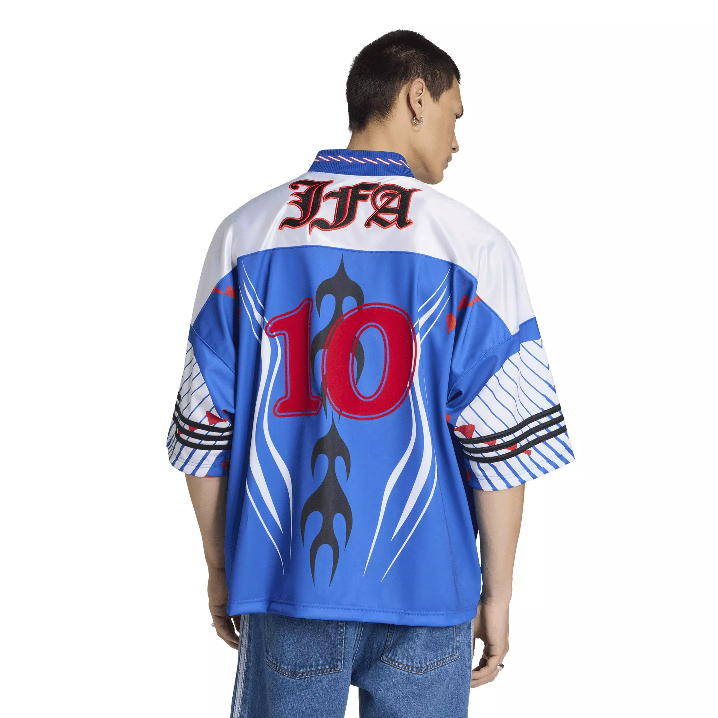 adidas Originals Men's Bringbacks Remixed Japan Jersey - Blue/White - BLUE/WHITE