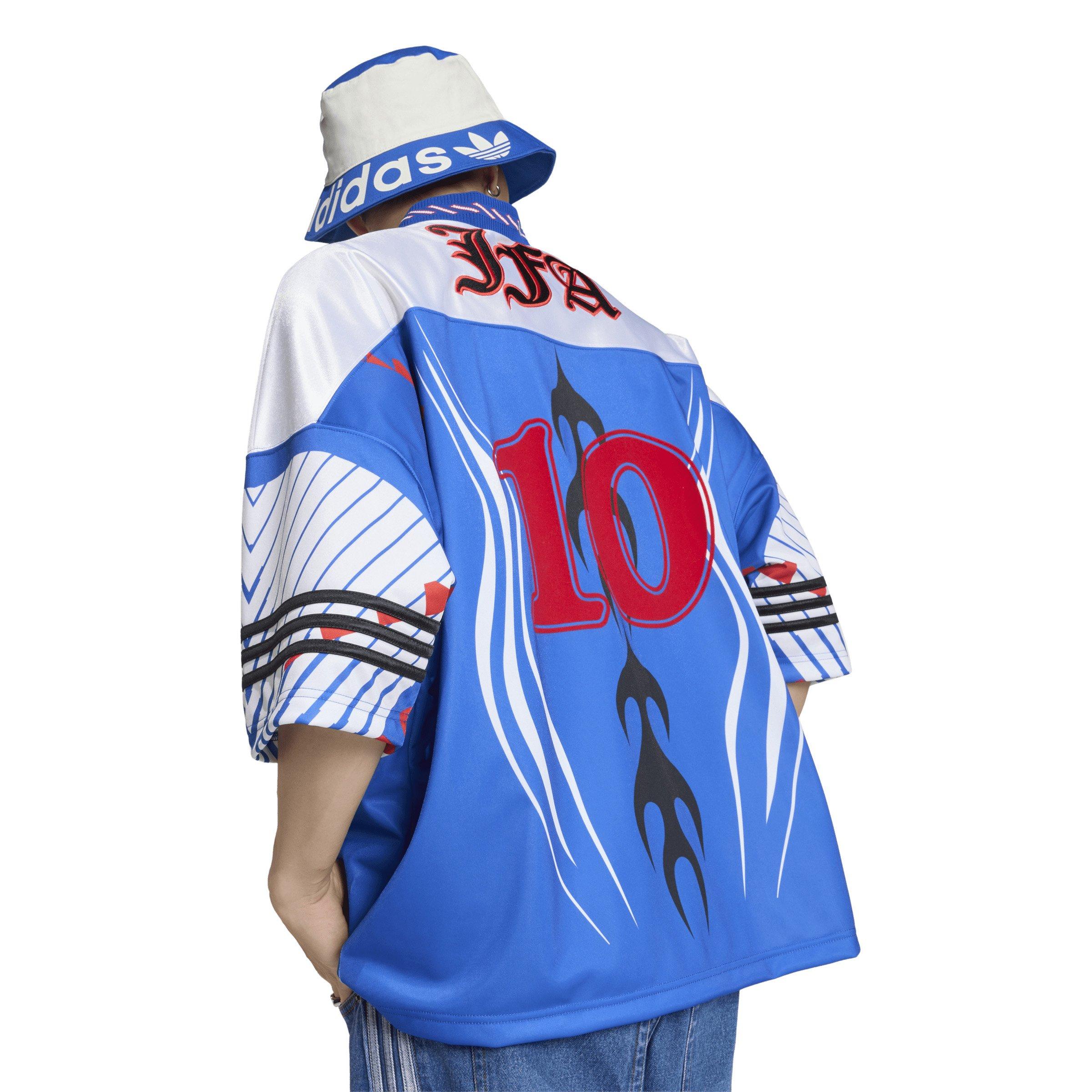 adidas Originals Men's Bringbacks Remixed Japan Jersey - Blue/White - BLUE/WHITE Thumbnail View 4