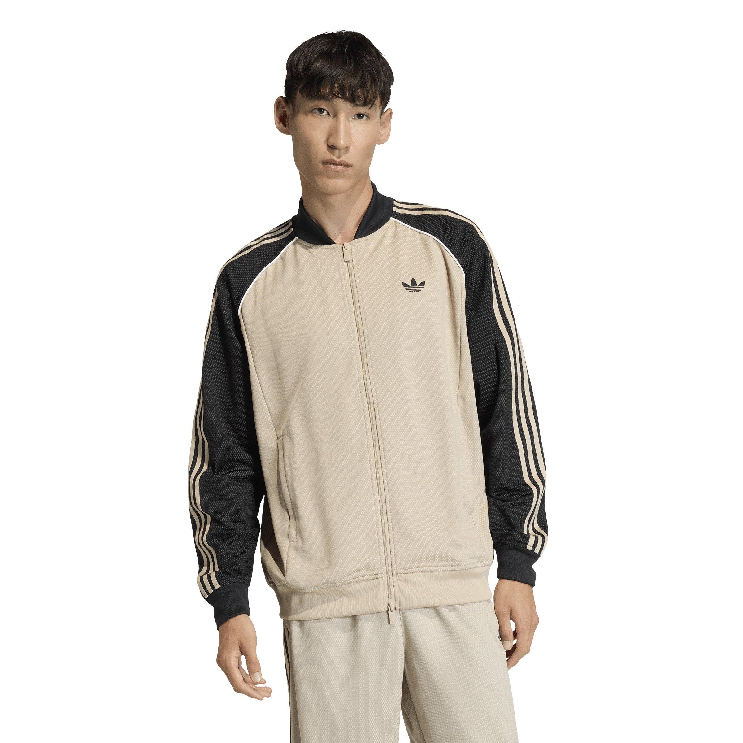 adidas Originals Men's Superstar Loose Mesh Track Top - Khaki