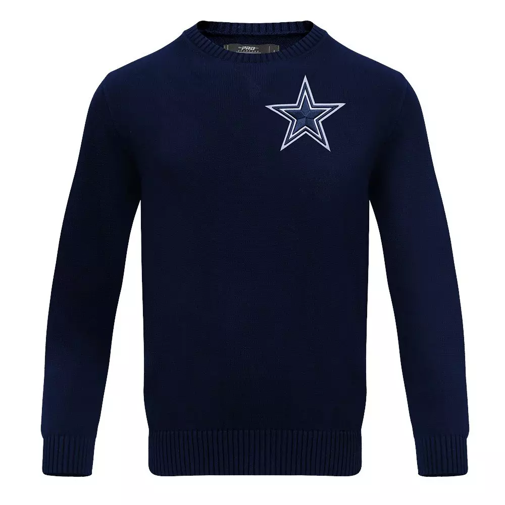 Pro Standard Men's NFL Dallas Cowboys Classic Crewneck Sweater - Navy - NAVY
