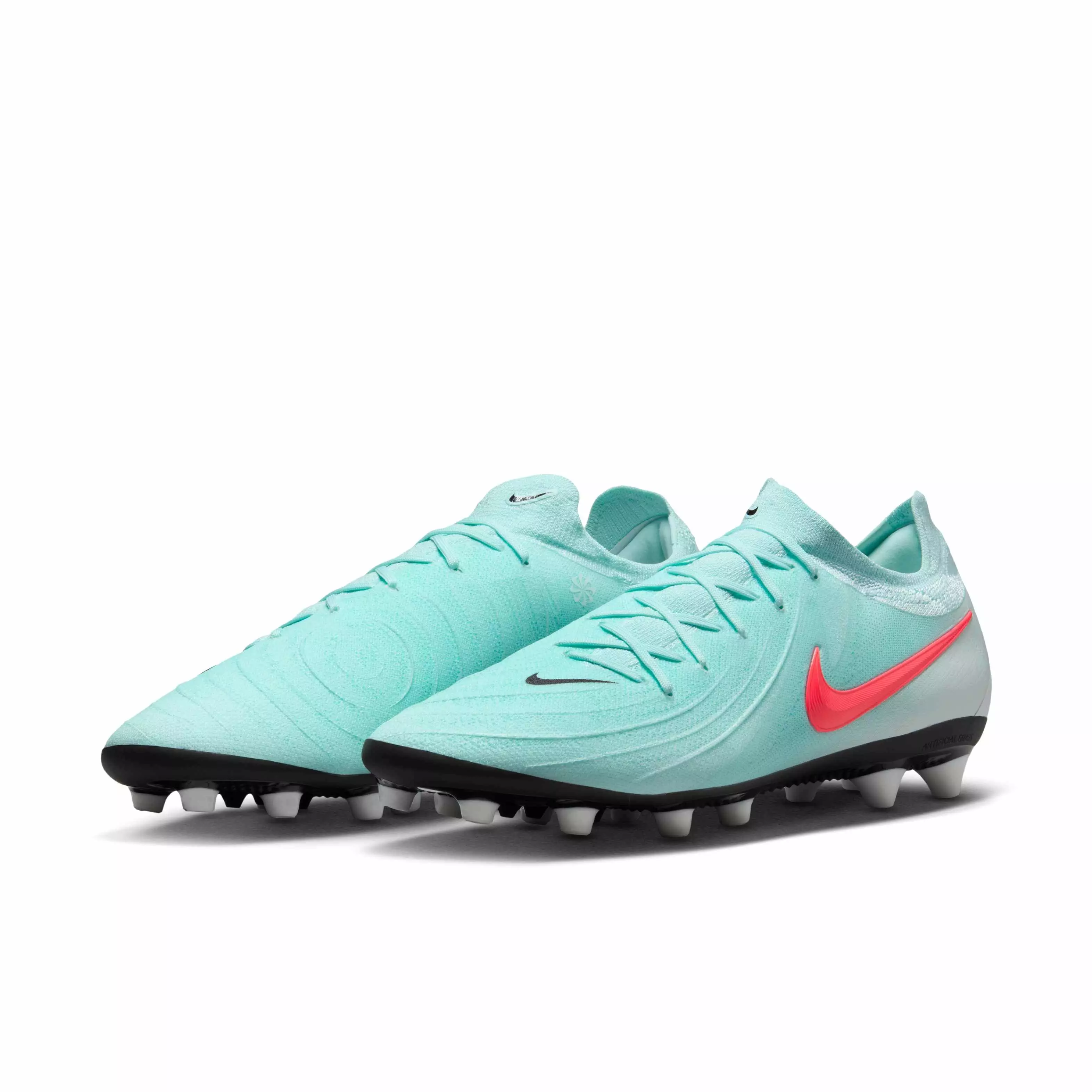 Nike Phantom GX 2 Pro AG "Mint/Off Noir/Atomic Red" Men's Soccer Cleat - MINT/OFF NOIR/RED