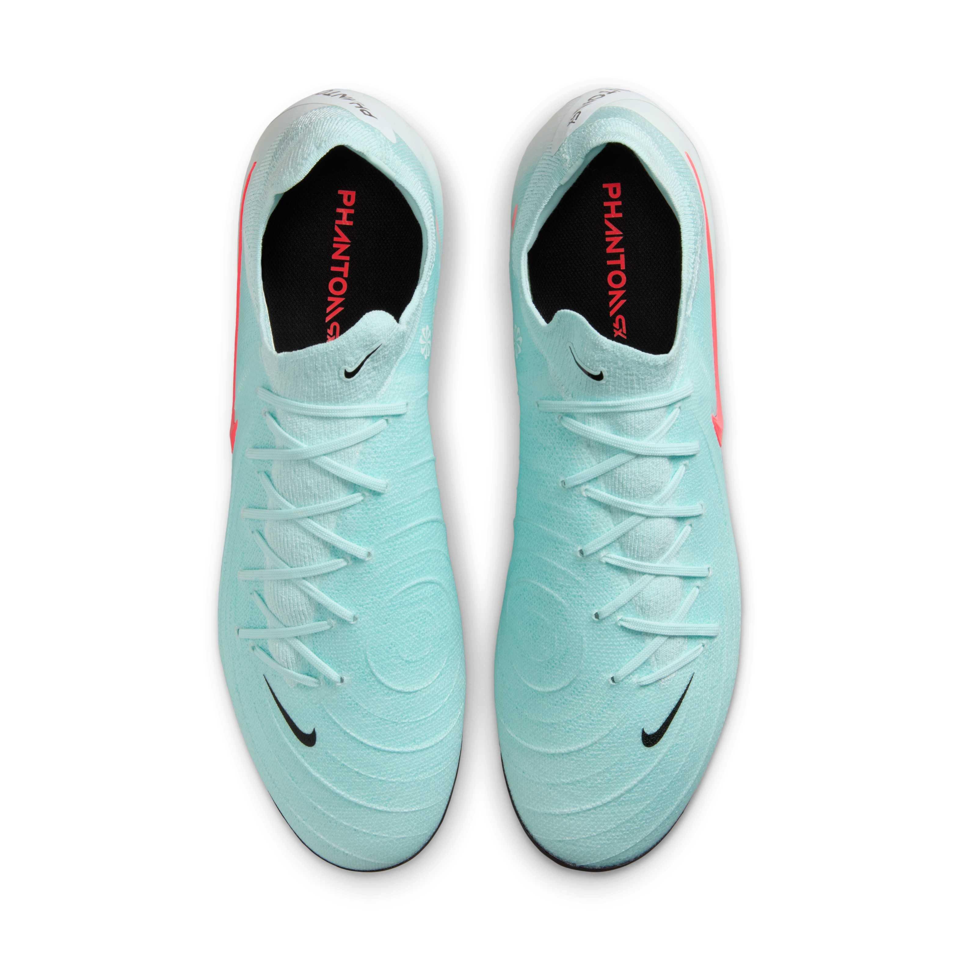 Nike Phantom GX 2 Pro AG "Mint/Off Noir/Atomic Red" Men's Soccer Cleat - MINT/OFF NOIR/RED Thumbnail View 4