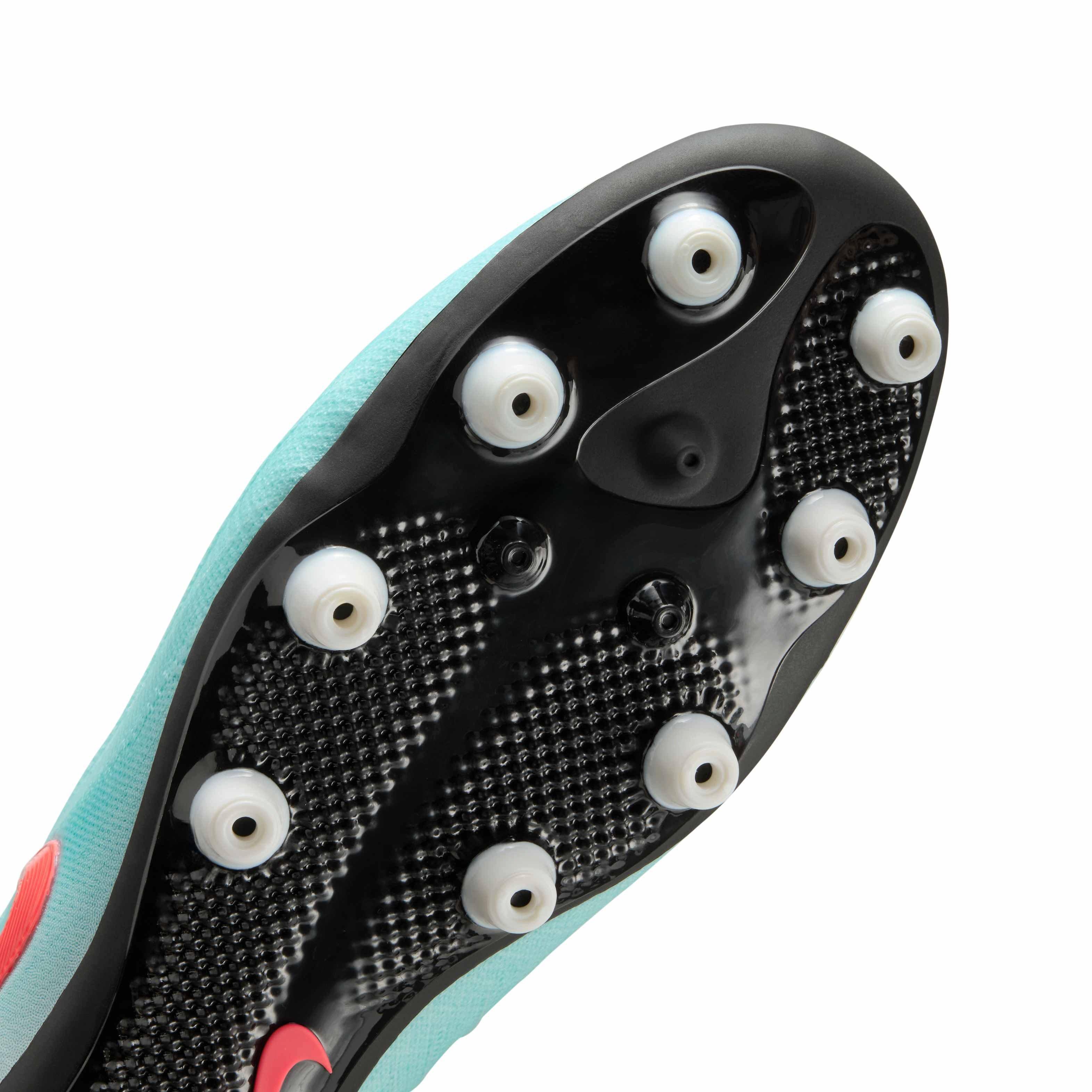 Nike Phantom GX 2 Pro AG "Mint/Off Noir/Atomic Red" Men's Soccer Cleat - MINT/OFF NOIR/RED Thumbnail View 7