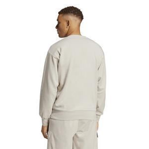 adidas Men's Essentials Feelcozy French Terry Sweatshirt - Grey/White