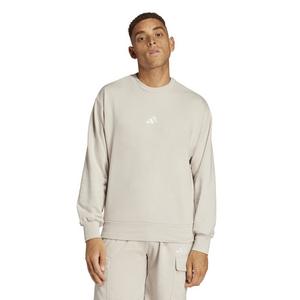 adidas Men's Essentials Feelcozy French Terry Sweatshirt - Grey/White