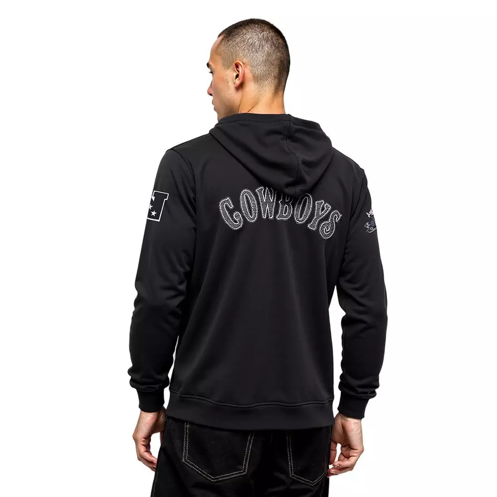 Pro Standard Men's NFL Dallas Cowboys Rebel Athletics Fleece PO Hoodie - Black - BLACK