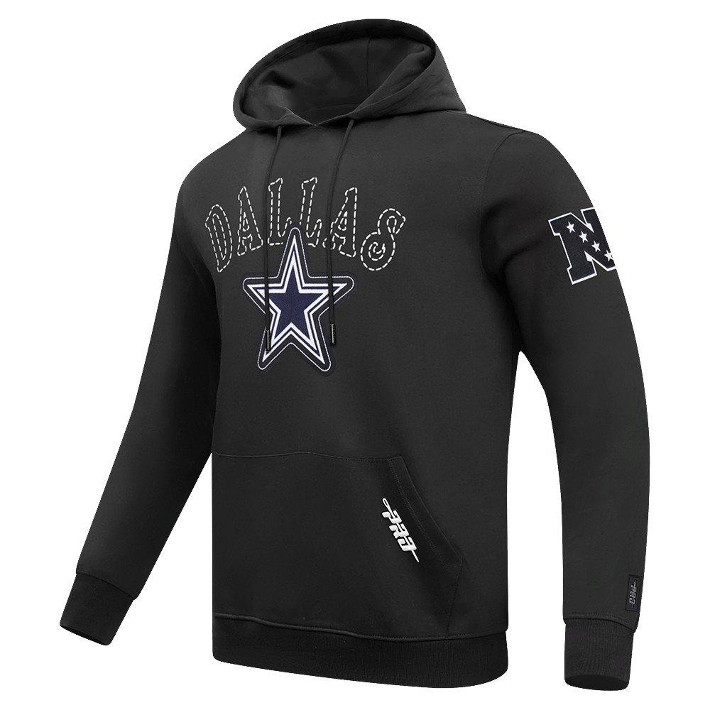 Pro Standard Men's NFL Dallas Cowboys Rebel Athletics Fleece PO Hoodie - Black - BLACK