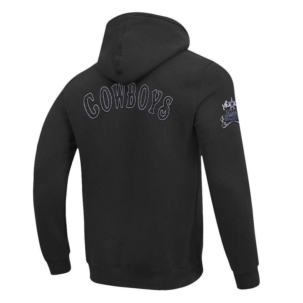 Pro Standard Men's NFL Dallas Cowboys Rebel Athletics Fleece PO Hoodie - Black - BLACK